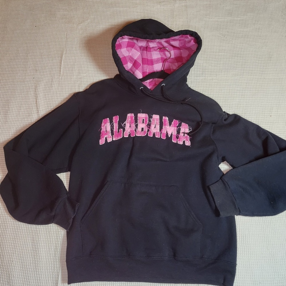 Black Boxercraft Hoodie W ALABAMA In Pink Womens Medium University College